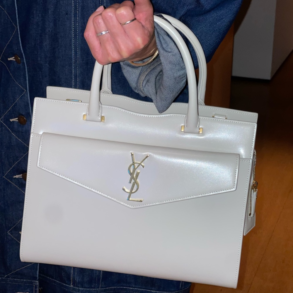 White YSL tote BAG